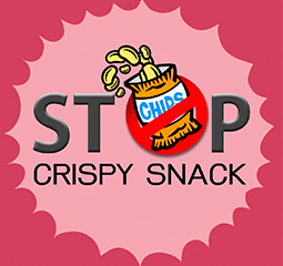 crispy chips snack stop red label bad health